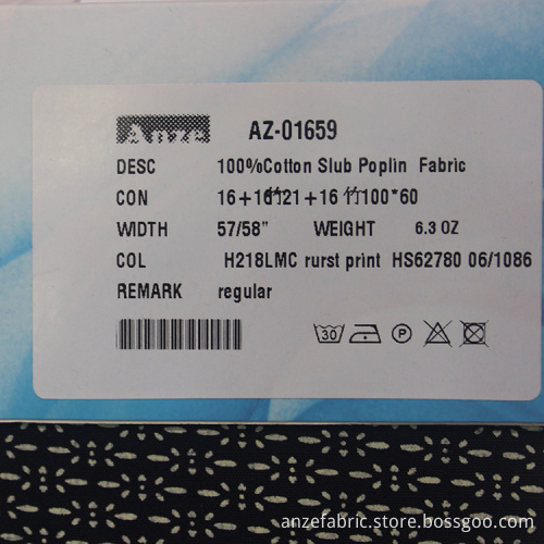 Soft textiles cotton poplin fabric for women dress